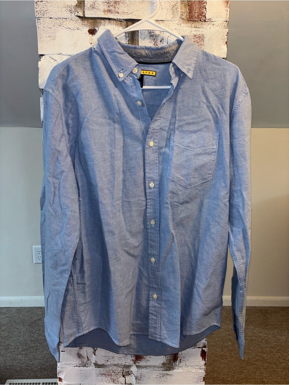 Light Blue Men's Button-Down Shirt
